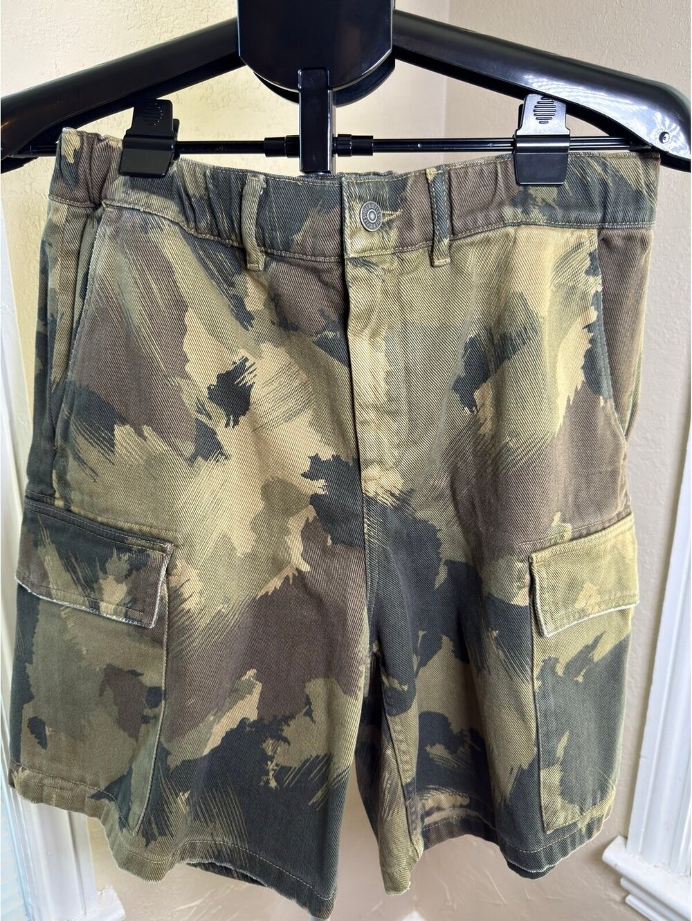The Kooples Military‎ Camouflage Cargo Shorts EU 38 US Medium NWT $245